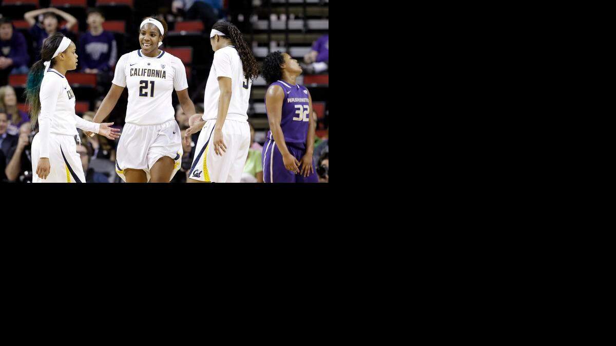 
Reshanda Gray (21) and Brittany Boyd, left, are the Nos. 6 and 7 career scoring leaders at the University of California. The Golden Bears play host to Wichita State in an NCAA women’s first-round game Friday.
