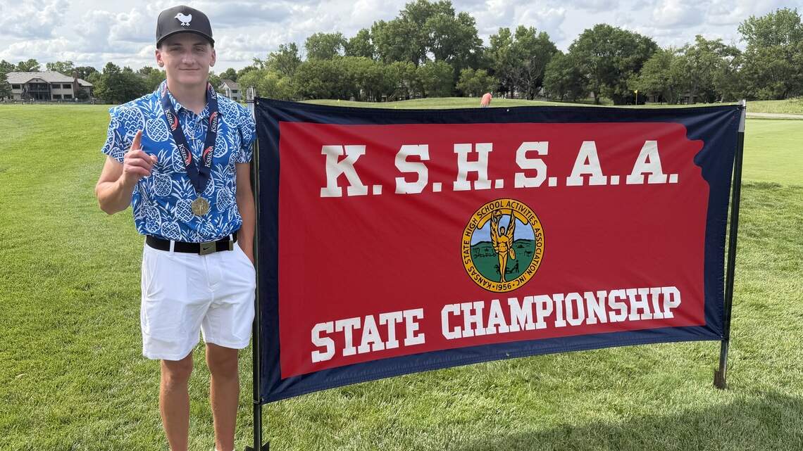 Life tested him. Resilience carried Goddard golfer to a Kansas state title