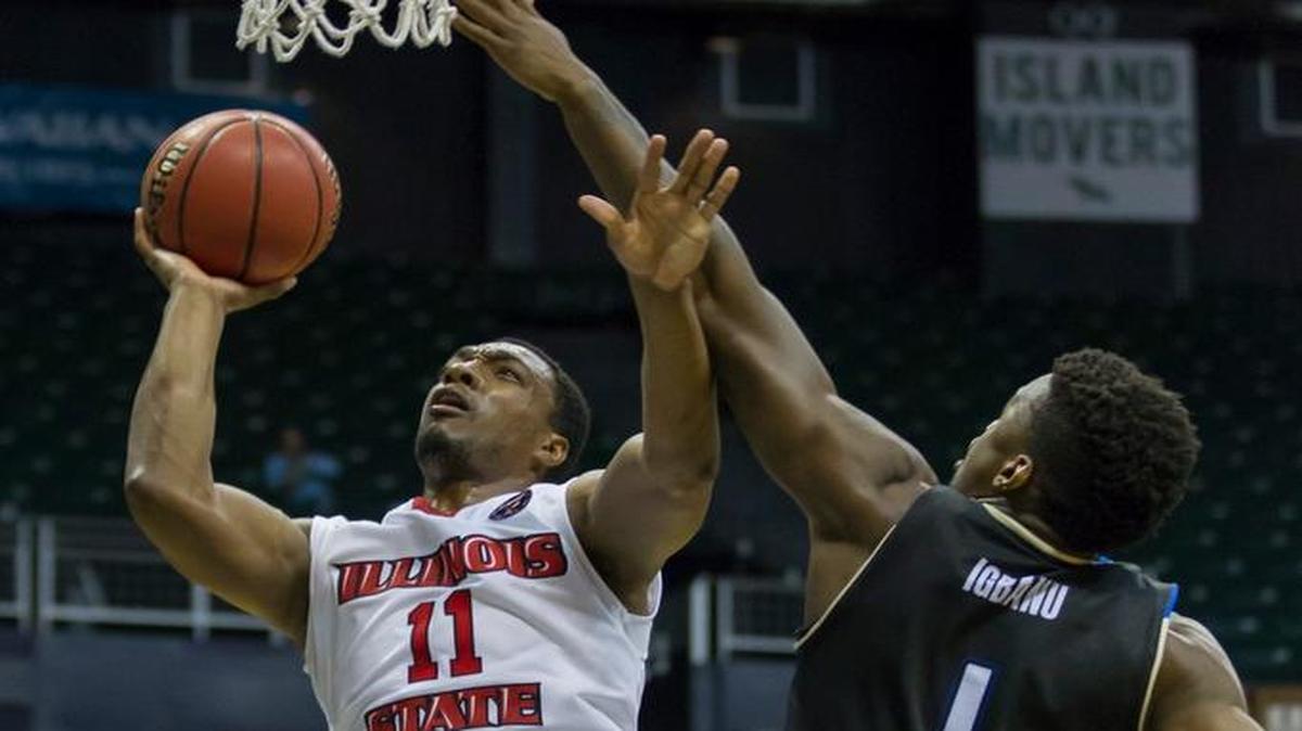 Illinois State forward MiKyle McIntosh (11) had 20 points and five rebounds against Wichita State on Saturday.