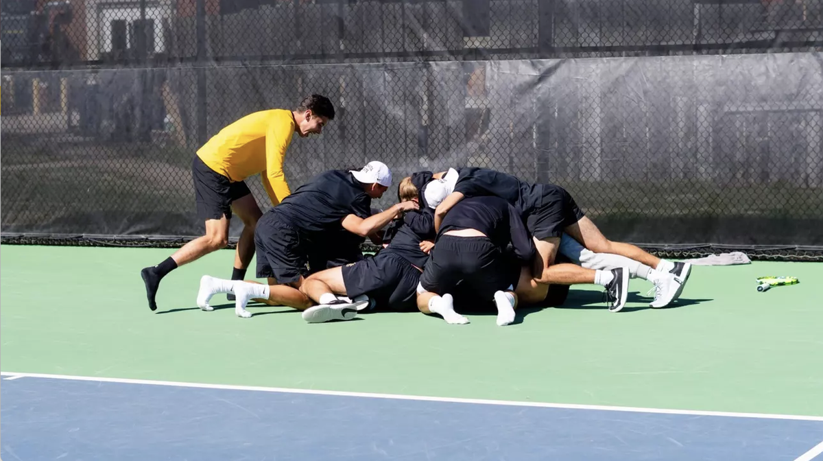 The Wichita State men’s tennis team took down Oklahoma State at home on Sunday for the first time since 1996 and earned the program’s highest-ranked win since 2021.