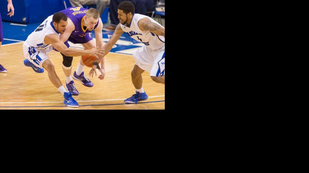 
Brenton Scott, left, and Devonte Brown, right, form a talented Indiana State guard tandem.
