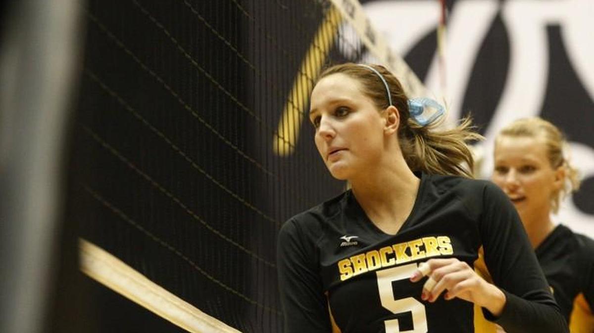 Mary Elizabeth Hooper is second on WSU volleyball’s career assists list.