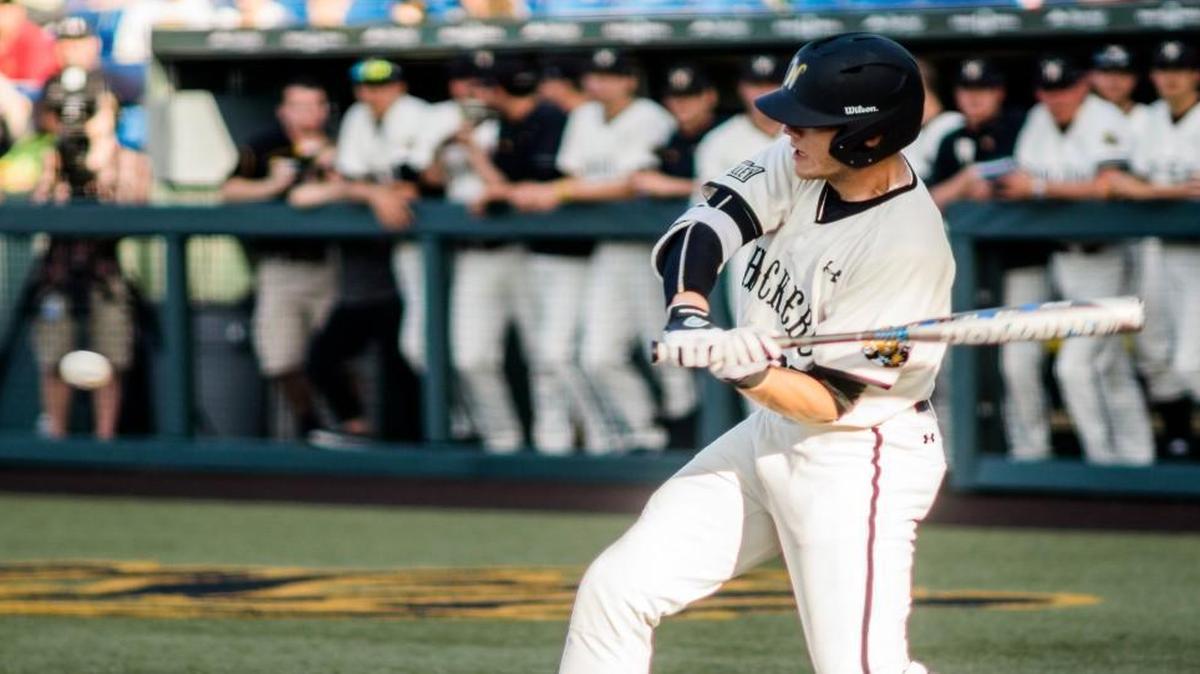 Greyson Jenista had two hits and three RBIs in Sunday's game against South Florida. The game ended in a 9-9 tie after the top half of the 11th inning due to travel constraints for South Florida.