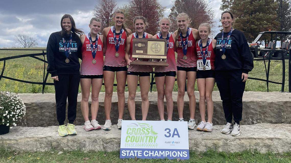 Kansas high school cross country: Hesston girls win second straight state title