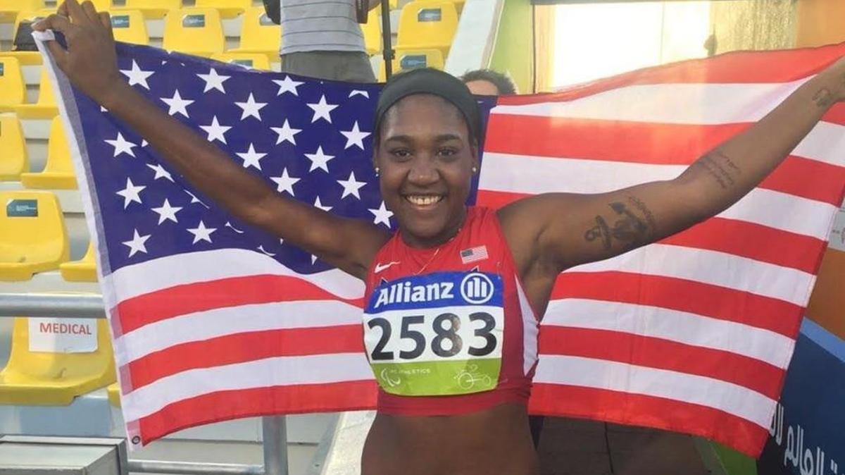 Wichita State sprinter Deja Young won the 100 meters in the Paralympic World Championships on Friday in Qatar.