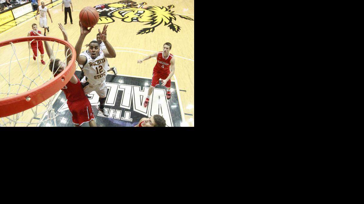 
Wichita State's Darius Carter takes a shot last season.
