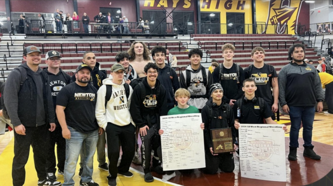 The Newton boys wrestling team were the surprise winners of the Class 5A West regional tournament this past Saturday.