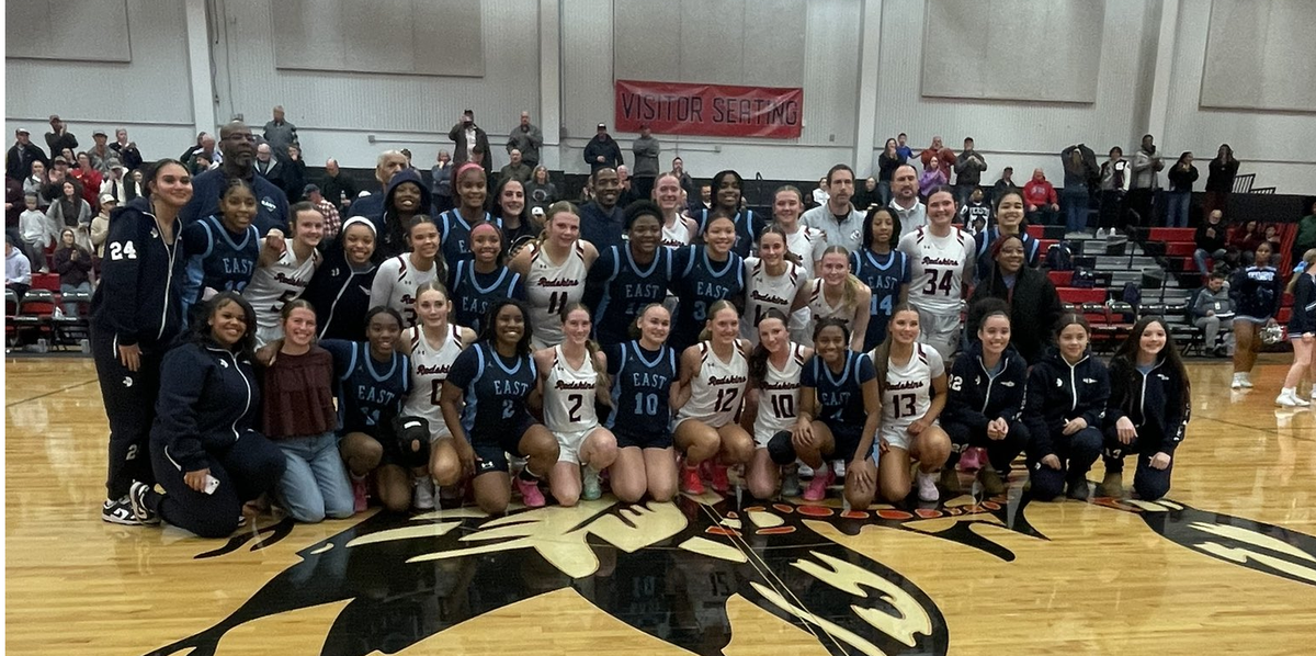 After playing in a game that commanded the state’s attention, the Wichita East and Little River girls basketball players came together to take a picture to commemorate the special evening.