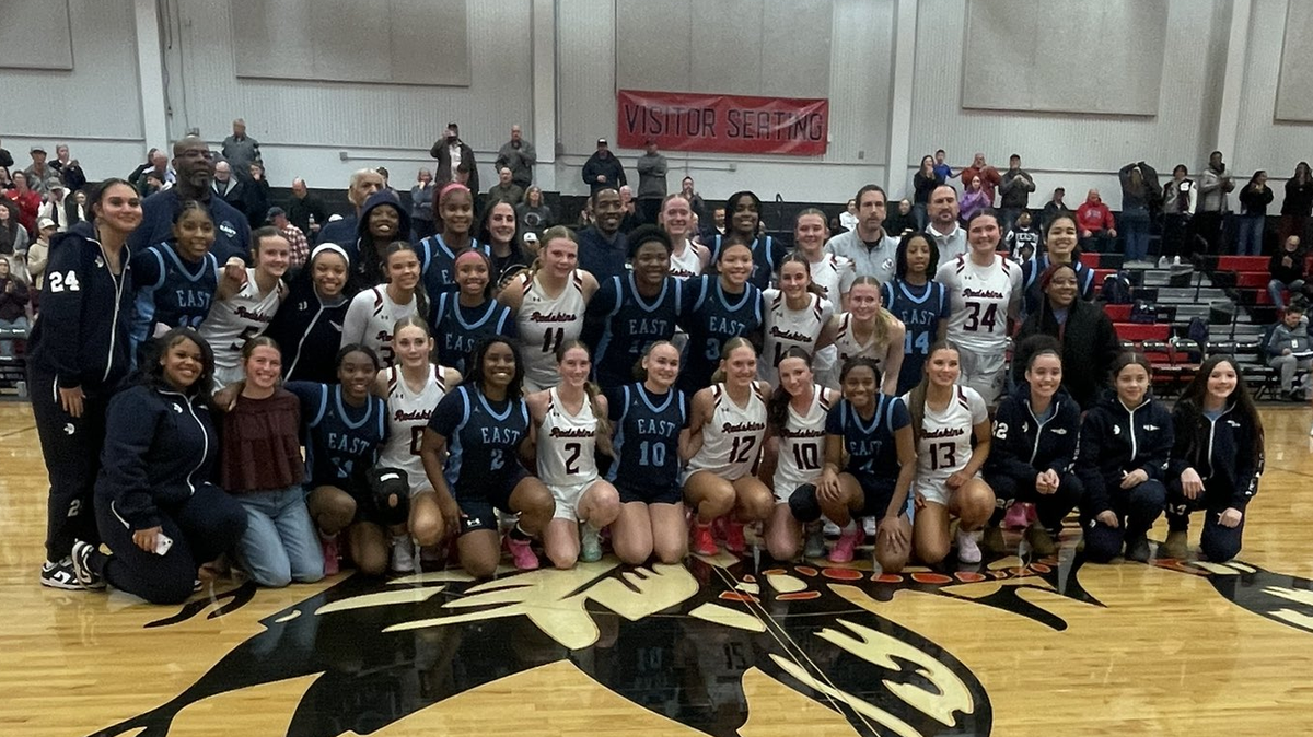 After playing in a game that commanded the state’s attention, the Wichita East and Little River girls basketball players came together to take a picture to commemorate the special evening.