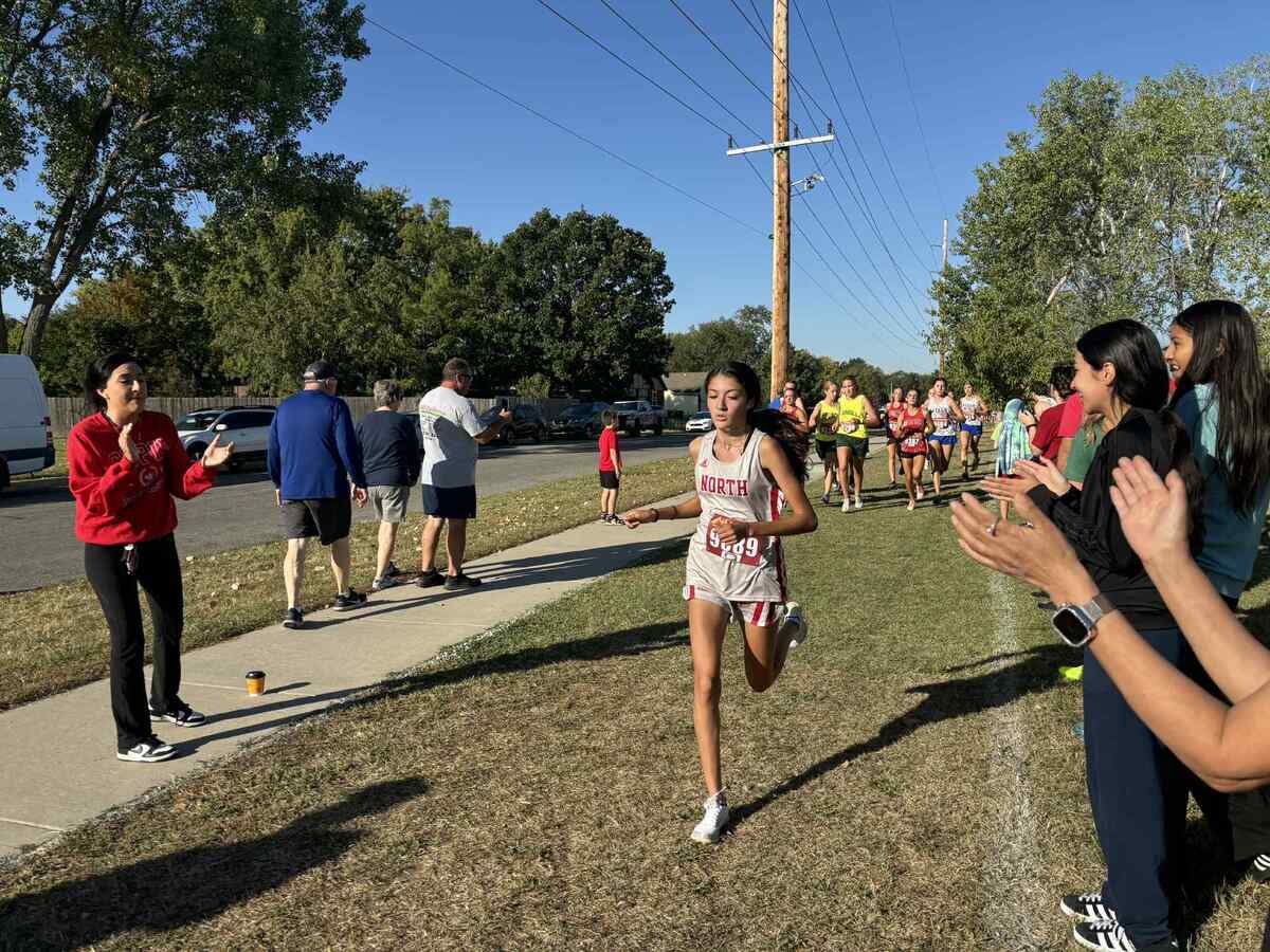 Wichita North senior Nelly Puente is no stranger to leading the pack in cross country races. She will be racing in the Class 6A state meet in Lawrence on Saturday.
