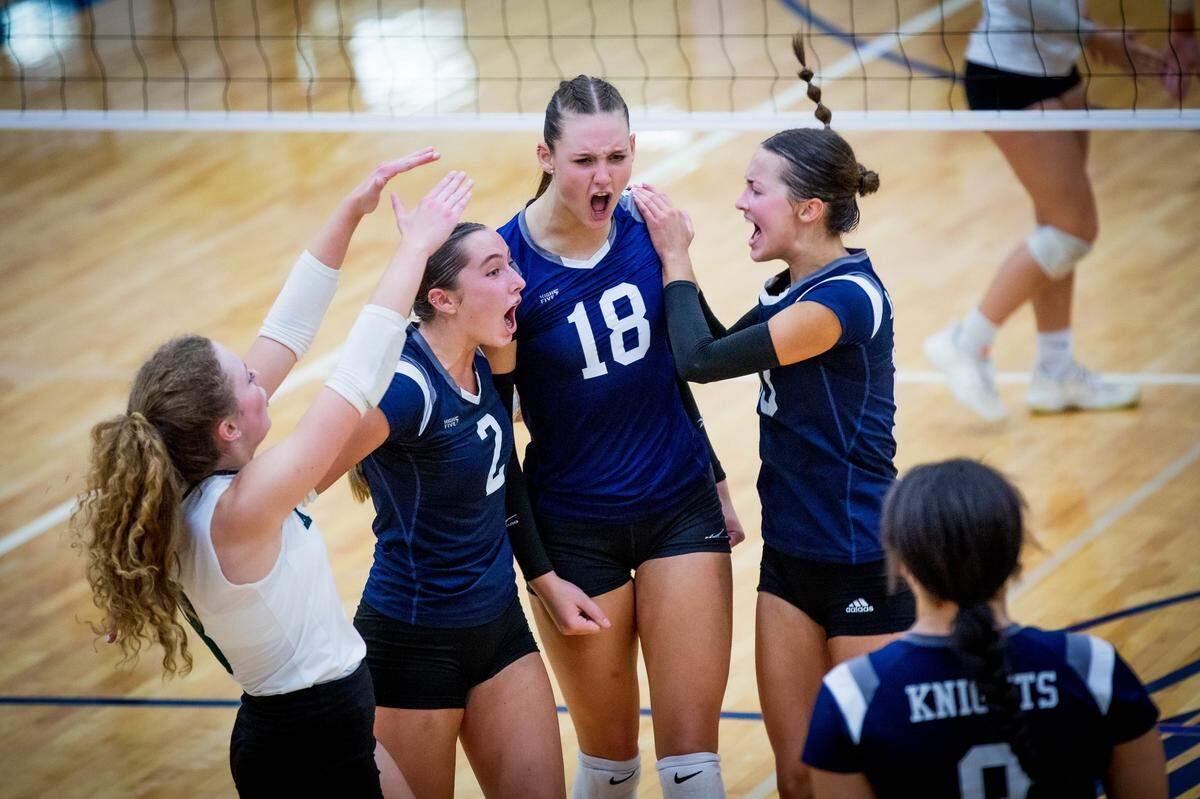 Going through grief together has made the seven seniors on the Wichita Trinity volleyball team feel like one, big family.
