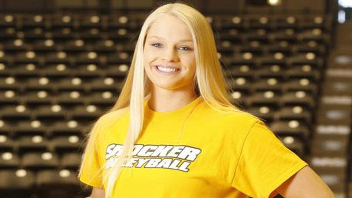
Emily Hiebert takes over as setter for Wichita State’s volleyball team this season.
