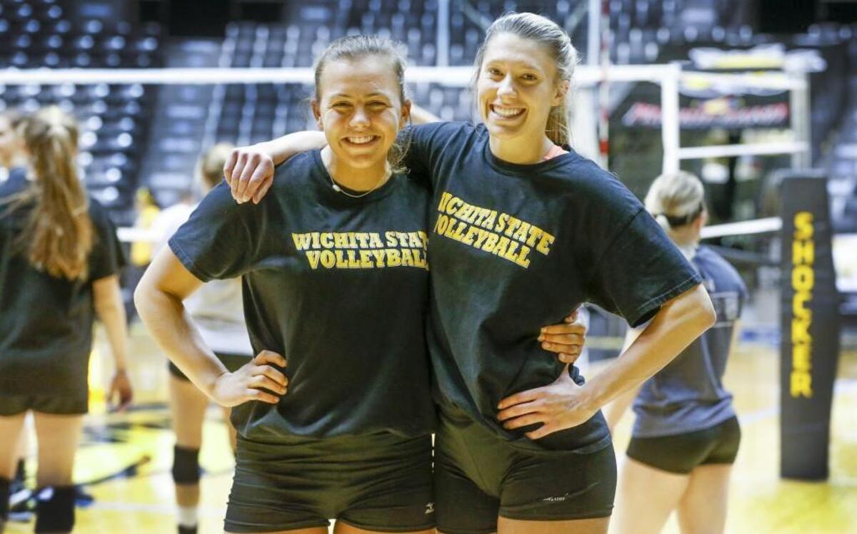 WSU seniors MaryAshton Floyd, left, and Katie Reilly have developed a close friendship.