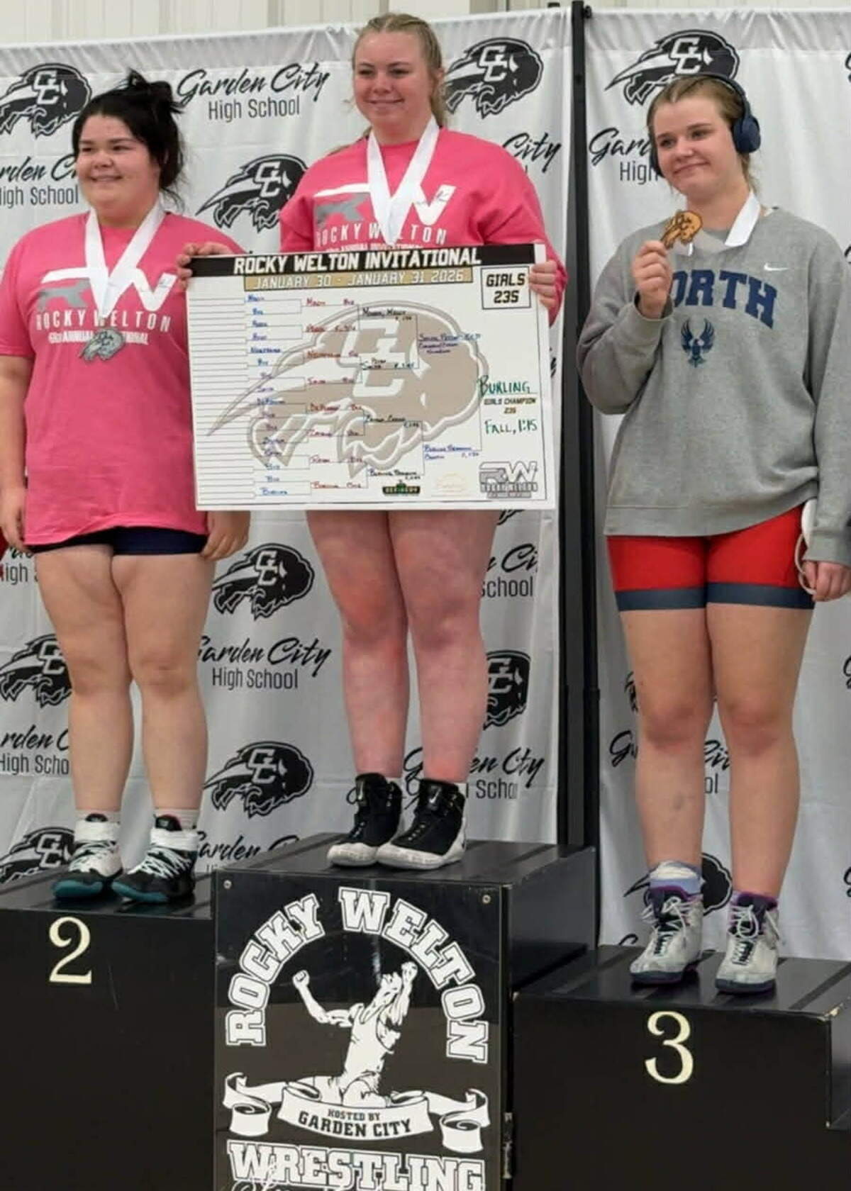 Campus junior Brooke Burling won the heavyweight division at the Rocky Welton Invitational this past weekend in Garden City. She is a title contender in Class 6A.