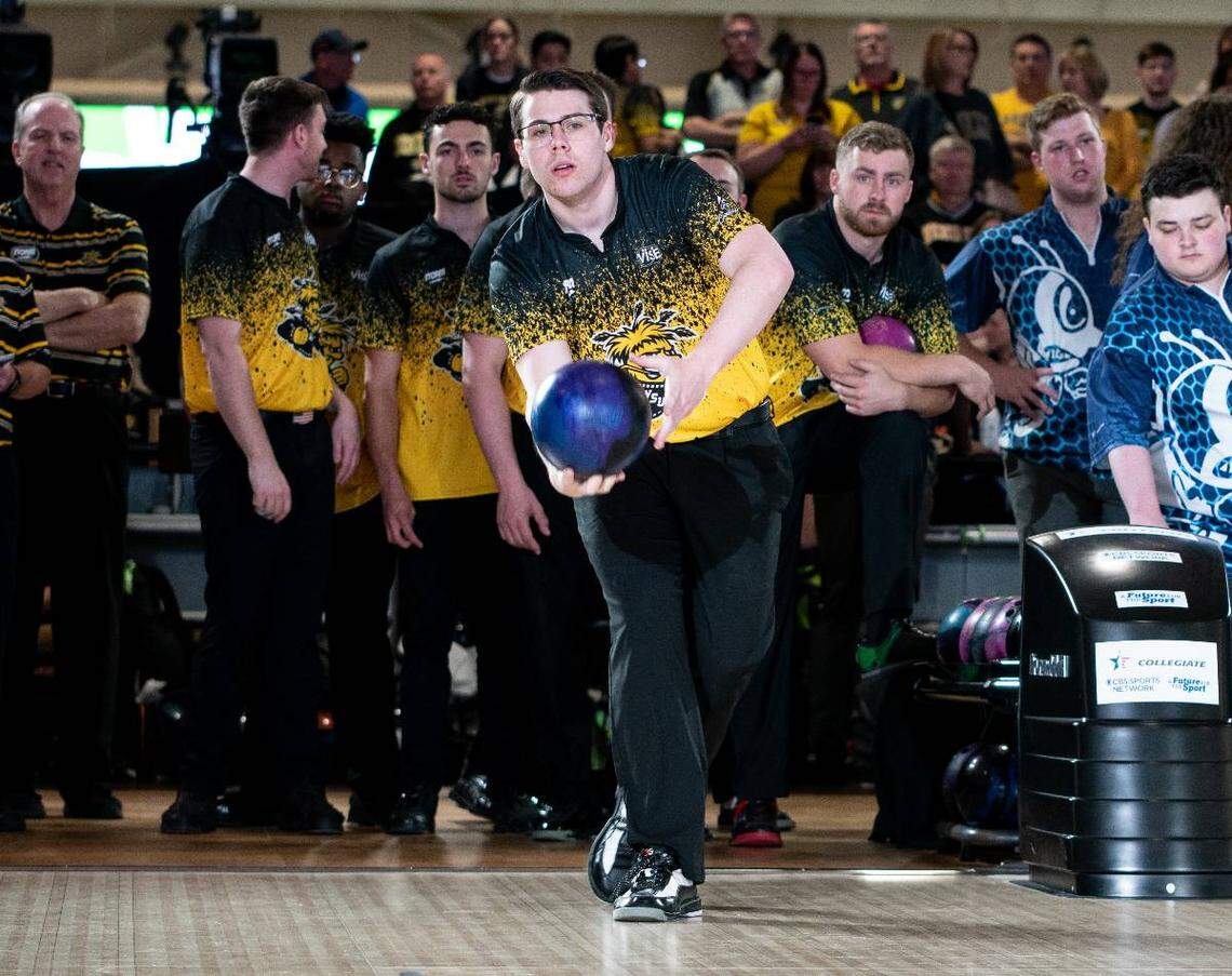 Brandon Bonta, a 2021 Northwest graduate, was a three-time All-American on the Wichita State men’s bowling team.