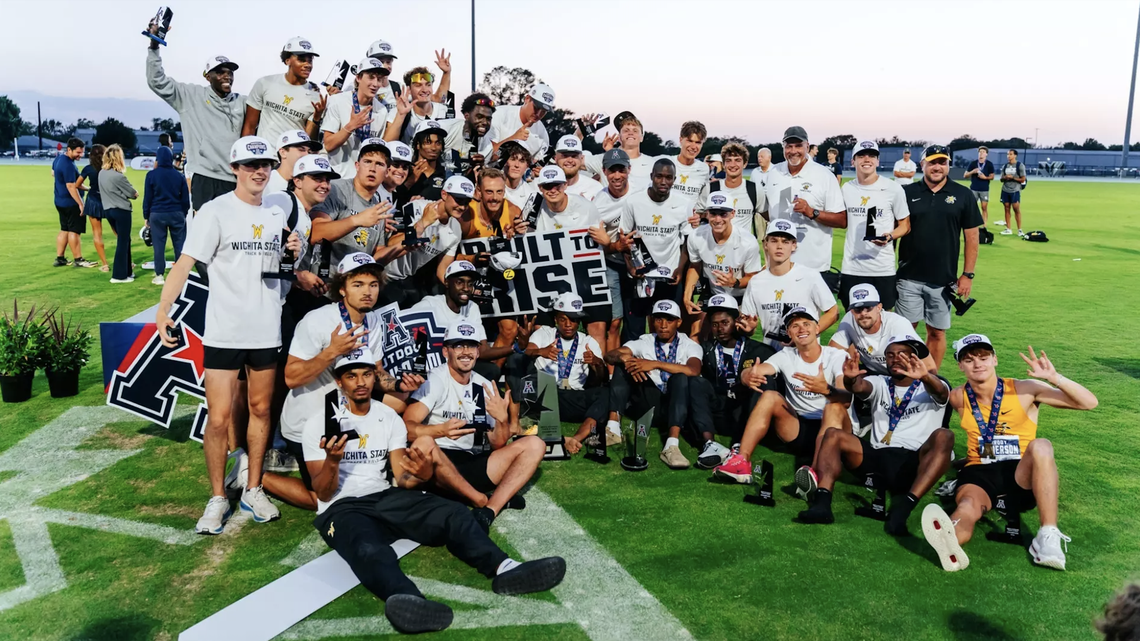 Olathe native’s historic weekend powers Wichita State to American track title