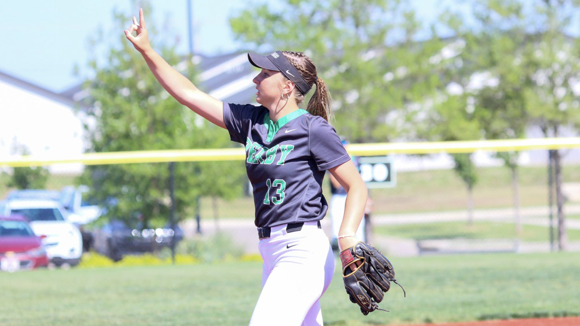 Derby’s rare three-sport star leads undefeated softball team back to state