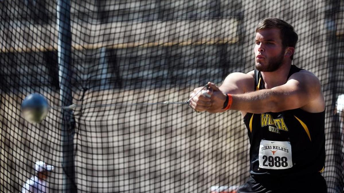 Wichita State’s Skylar Arneson is hoping to unleash a season best this week at the NCAA championships. “We still haven’t captured the big throw that’s in him yet,” WSU throws coach John Hetzendorf said. “We have at least three throws to do that in Eugene.”