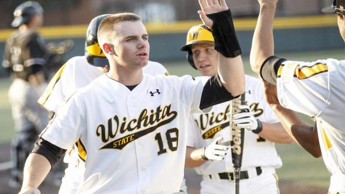 
Wichita State's Daniel Kihle (18) made the best of his summer in the Cape Cod League, earning a spot in the league’s all-star game.
