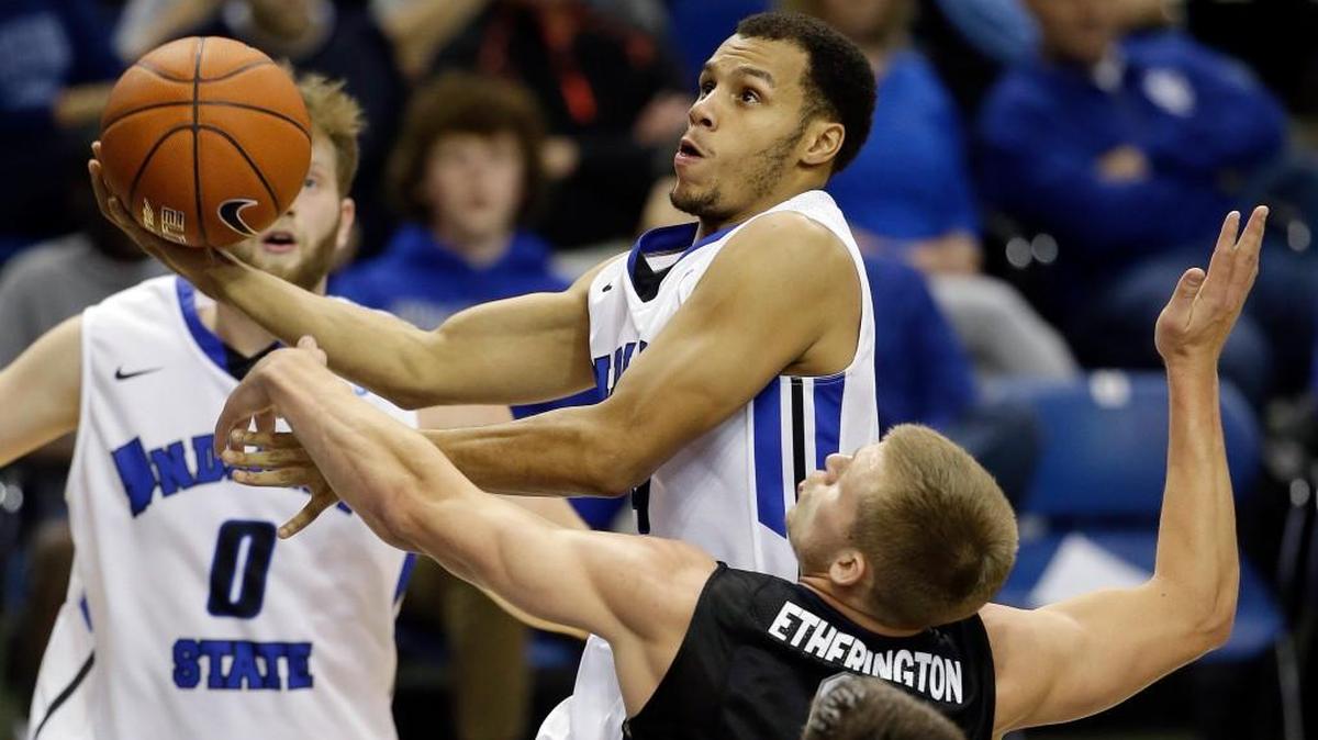 Brenton Scott, shooting, becomes Indiana State’s unmistakable leader this season. “The focal point goes right on him,” Sycamores coach Greg Lansing said. “He’s done a great job all fall of creating shots for other people. And I challenge him on the defensive end.”