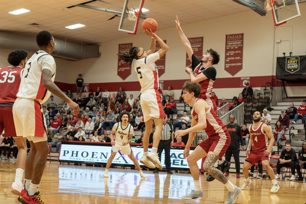 Wichita native Eli Benning scored a career-high 31 points to help Friends pull out a 118-112 quadruple-overtime win over IU Southeast on Friday night.