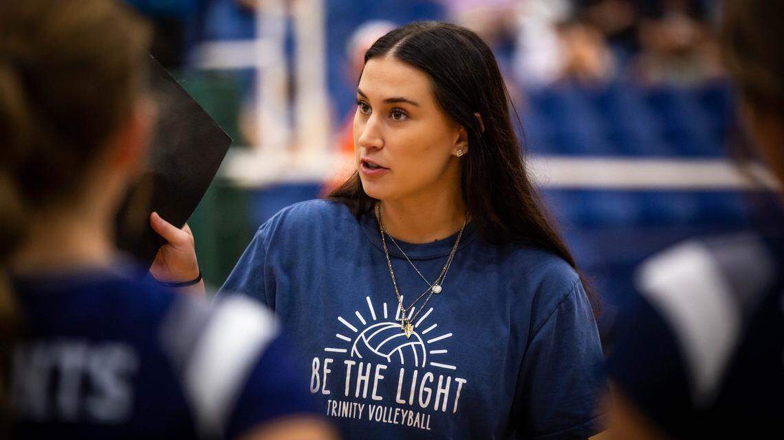 After tragedy, Wichita Trinity volleyball coach leads her team through grief