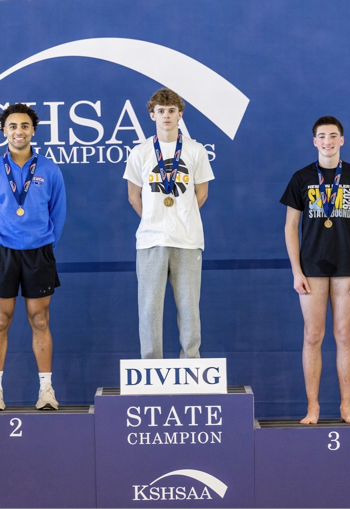 Andale junior Gage Cooper won his second straight diving championship at the Class 5-1A state meet earlier this month.