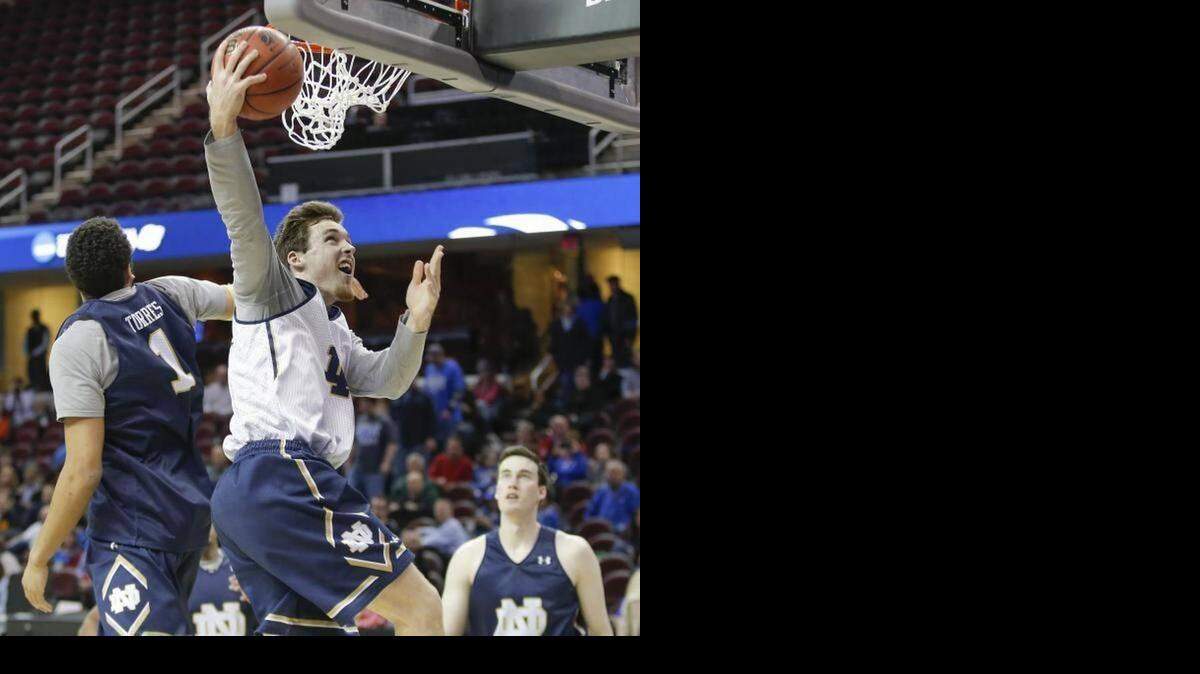 
Notre Dame senior Pat Connaughton averages 12.5 points and 7.3 rebounds.
