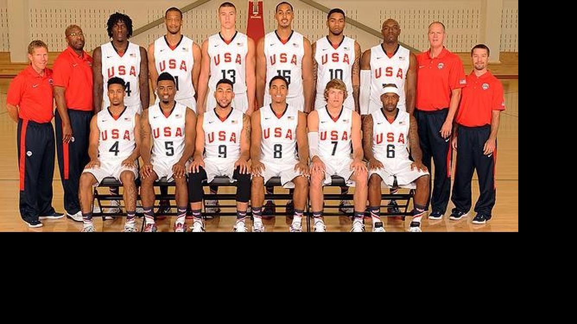 
Ron Baker is wearing No. 7 in this photo released by USA Basketball on Twitter
