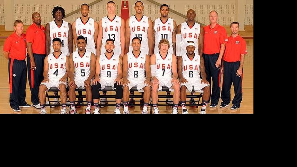
Ron Baker is wearing No. 7 in this photo released by USA Basketball on Twitter
