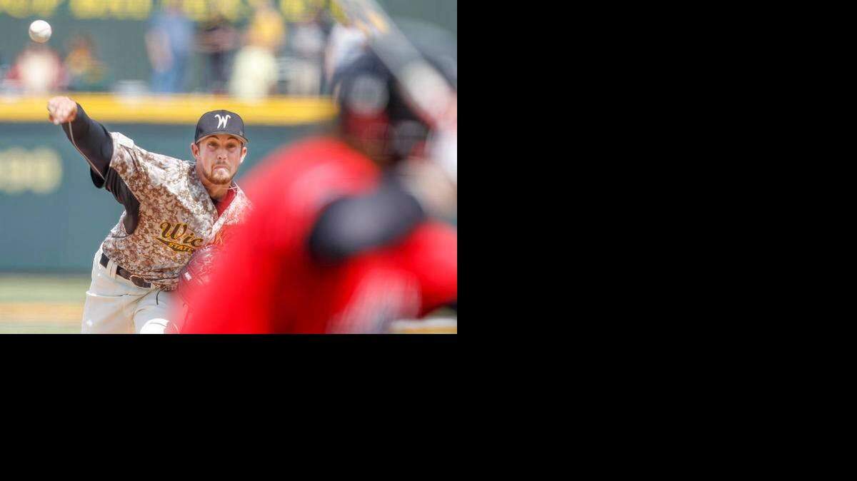 
WSU junior pitcher Isaac Anderson struck out eight, allowed four runs and five hits in Saturday’s 10-8 loss to Illinois State.
