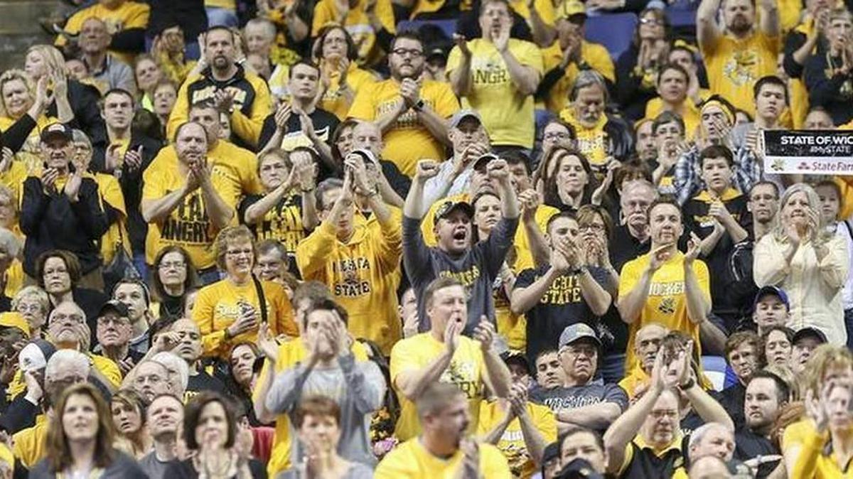Wichita State basketball fans flocked to St. Louis for the MVC Tournament in recent seasons. The American Athletic Conference might move its tournament closer to Wichita in the future.