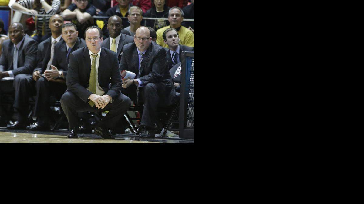 
Wichita State coach Gregg Marshall looks on in the second half of Wednesday’s loss at Utah.
