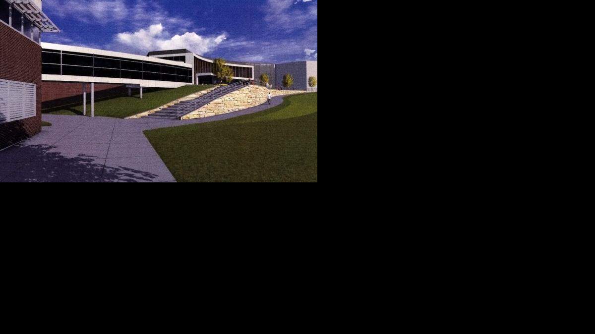 
WSU Athletics Student Center west view. 
