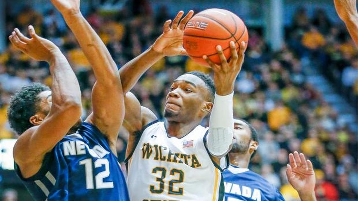Markis McDuffie (32) is back in practice for Wichita State after knee surgery in late August.