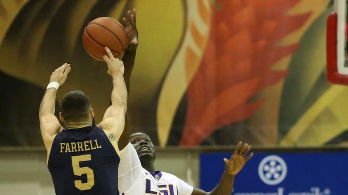 Notre Dame guard Matt Farrell shoots against LSU during Tuesday’s Maui Invitational semifinal. Notre Dame won 92-53.