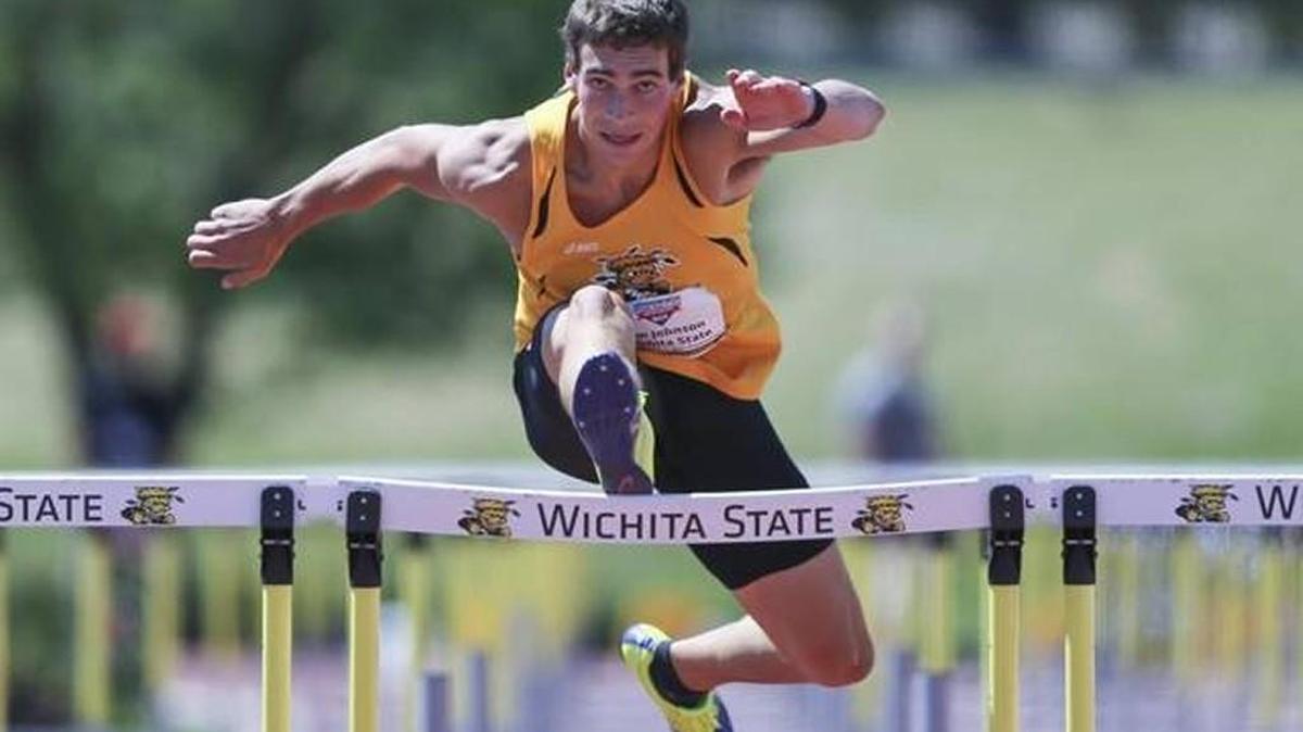 Wichita State’s Ben Johnson won the MVC decathlon to help the Shockers win the conference track and field title at Cessna Stadium in May.