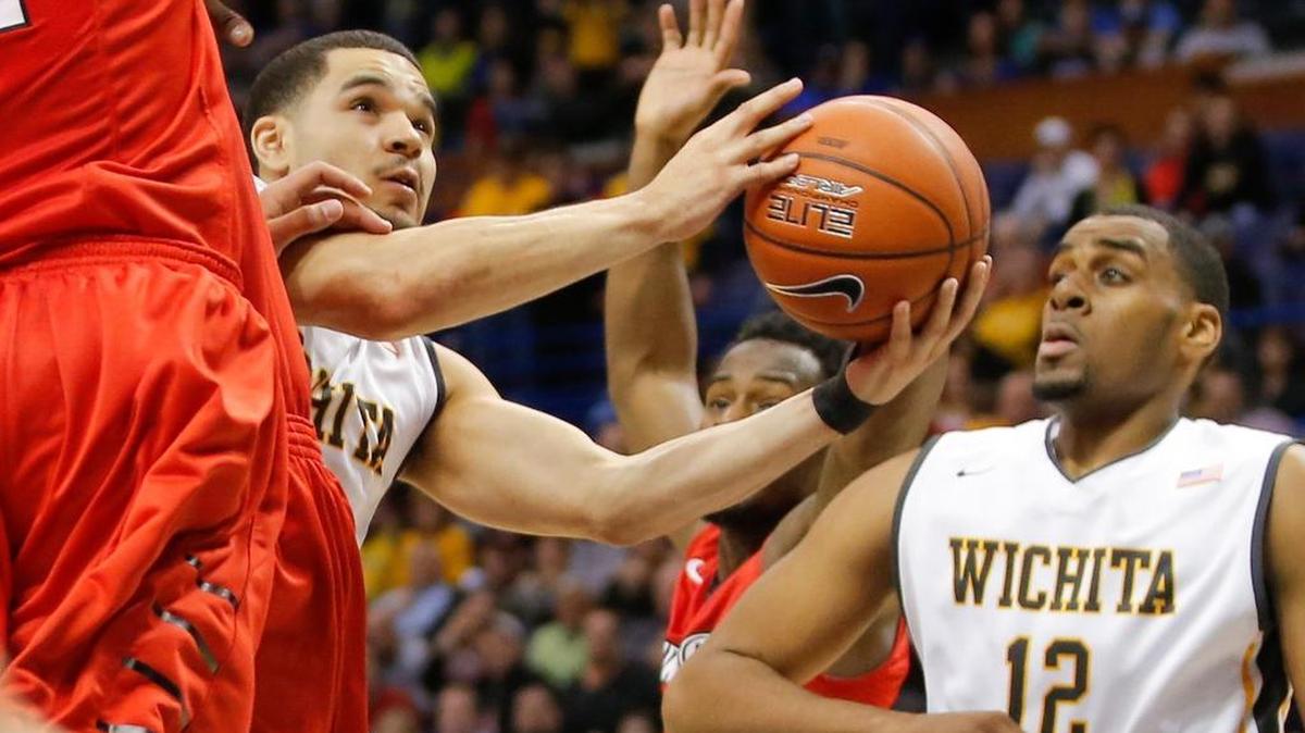 
Wichita State guard Fred VanVleet drives to the basket in the closing minutes against Illinois State at the MVC Tournament last March.
