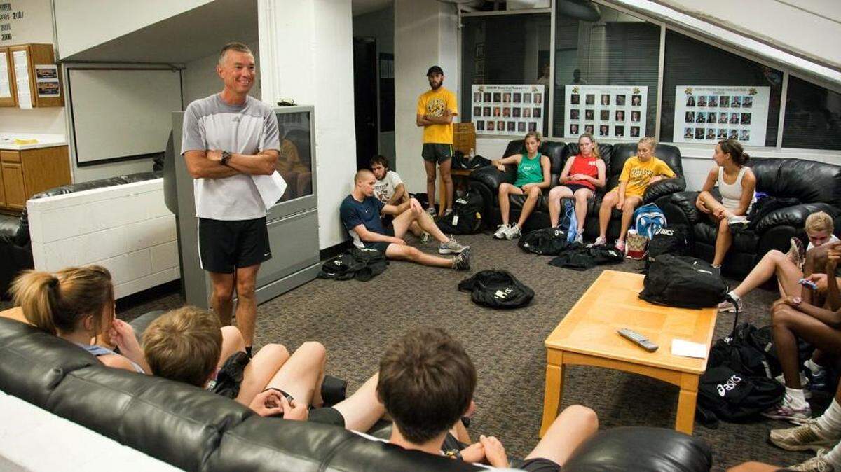 Wichita State cross country coach Kirk Hunter is excited to lead the Shockers into their first AAC meet.