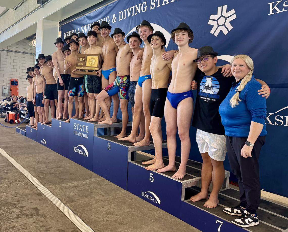 The Andover boys swim and dive team won its fourth straight Class 5-1A team state championship on Saturday.