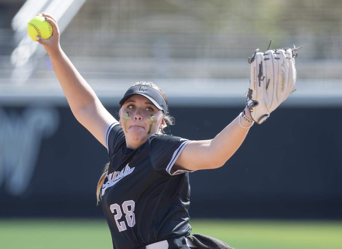 Campus sophomore pitcher Kylie Matthews has been the trusted arm in the circle this week at the state tournament for the Colts.