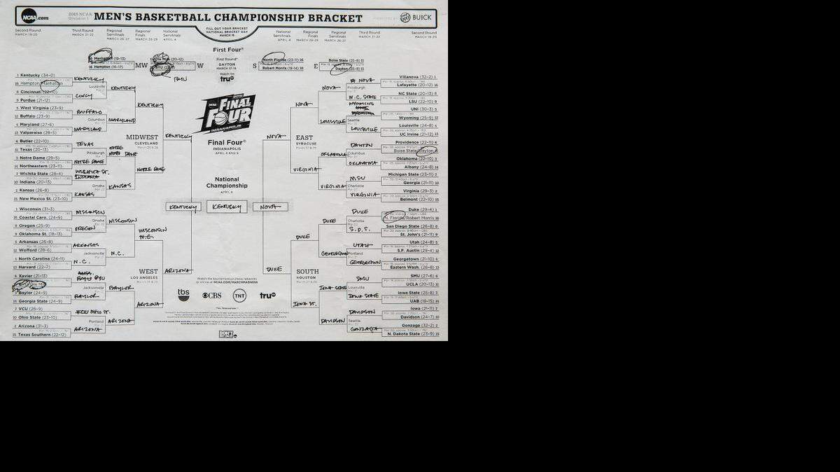 
President Barack Obama bracket picks for the NCAA Men's Basketball Championship. (Official White House Photo by Pete Souza)
