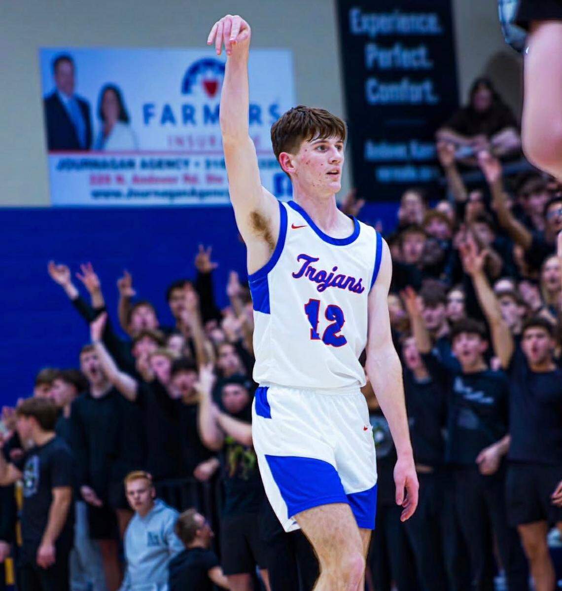 Andover senior Brendan Eilert has fit in with the Andover boys basketball team this season. He is the son of WSU assistant coach Josh Eilert and moved to Wichita with his father for his senior year of high school.