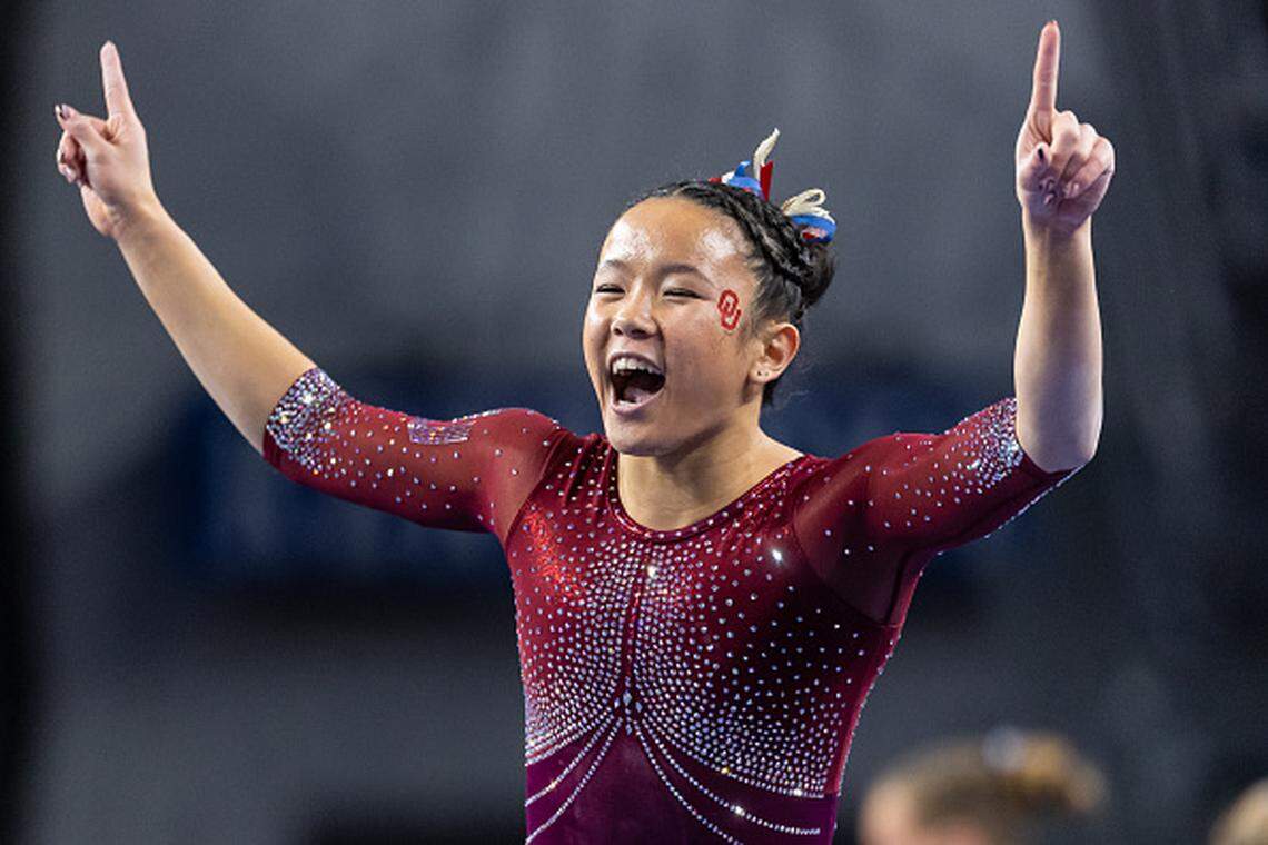 Augusta native Keira Wells, a junior at Oklahoma, won the NCAA individual championship in vault on Thursday.