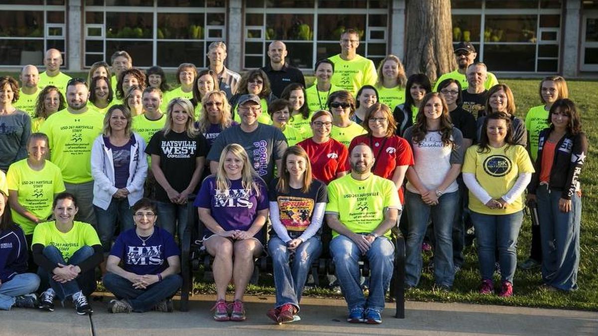 
Campus High staff members who are running together in Sunday's Prairie Fire half marathon.
