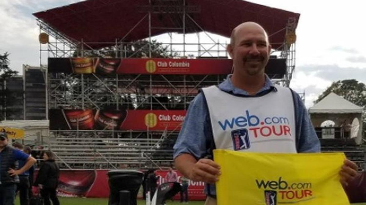 Kevin Barron filled in as caddie for Ethan Tracy in February, a fortuitous week that’s led Barron to a regular job on the Web.com Tour.