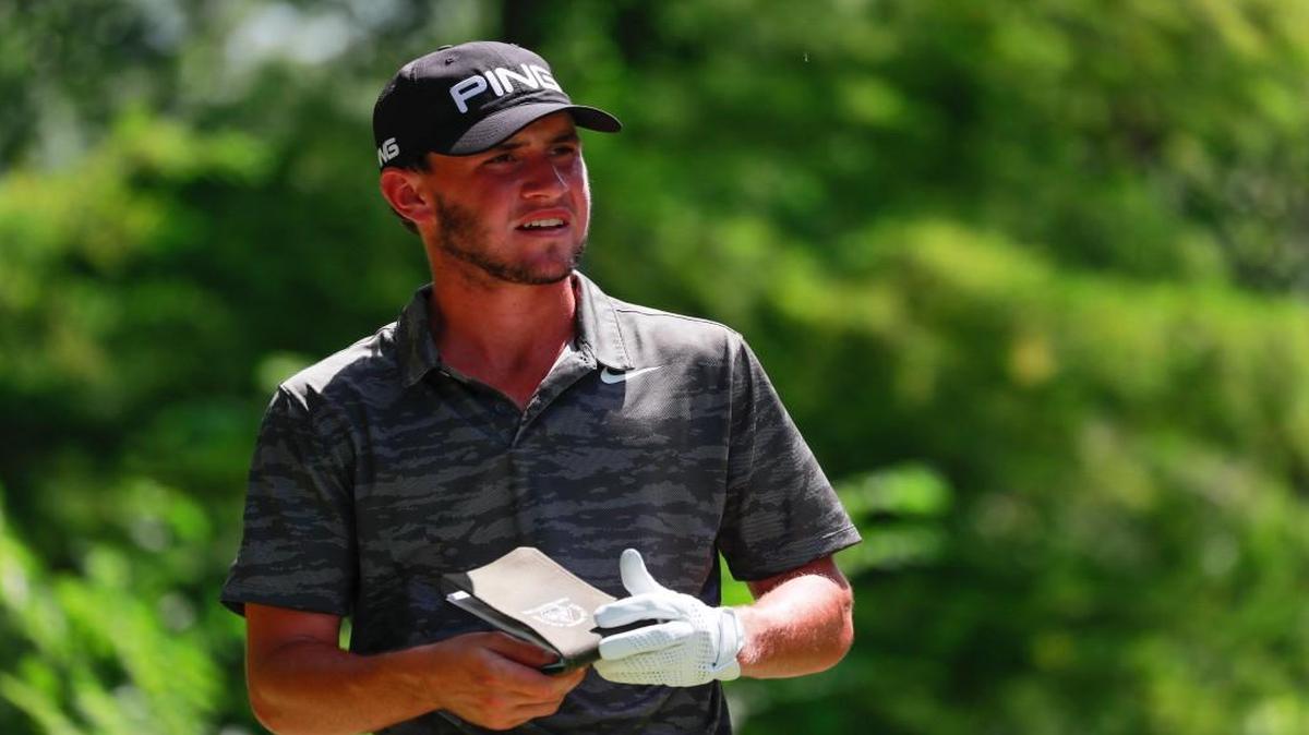 Austin Eckroat won his two matches Thursday in 13 holes and 14 holes at the U.S. Junior Amateur at Flint Hills National Golf Club in Andover.