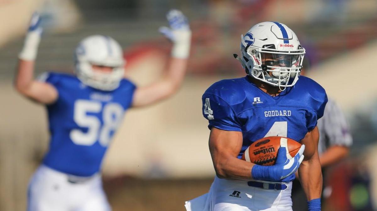 Top 11 selection Kody Gonzalez scored a touchdown for Goddard against Mill Valley in the Class 5A championship game last weekend.