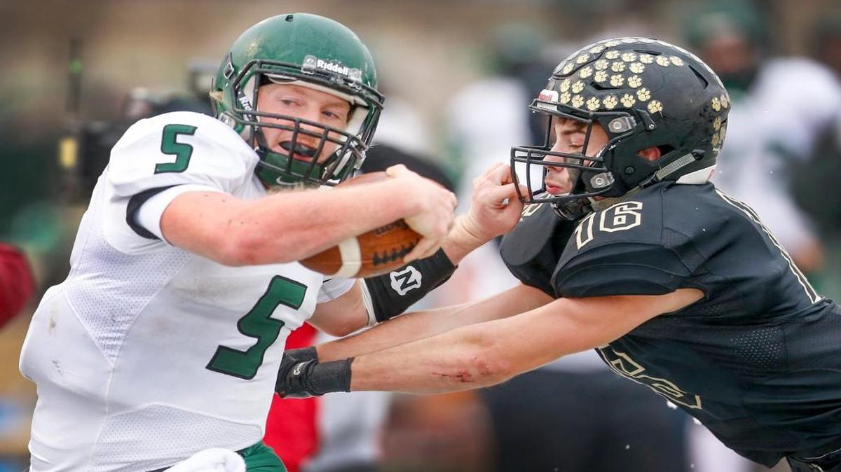 Derby QB Brady Rust (5) is a member of The Eagle’s Top 11 football team. Bios of all 11 players, as well as all-classification teams, will appear Saturday on Kansas.om and in Sunday’s Eagle.