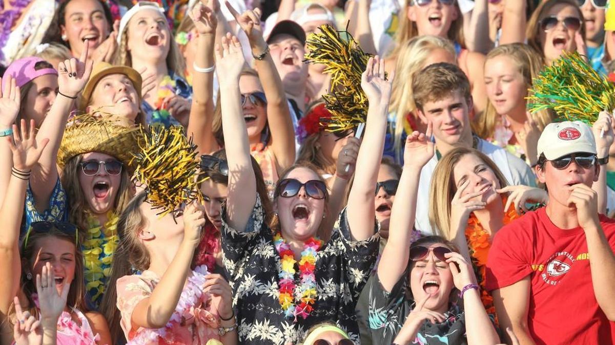
Bishop Carroll fans cheer before their game against Northwest on Sept. 4.
